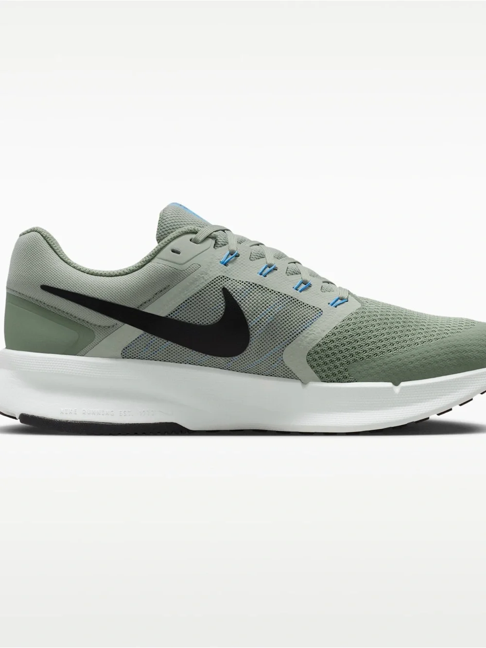 Men’s Nike Run Swift 3 Running Shoes Sneakers Size 8 Olive Green / Blue/ White